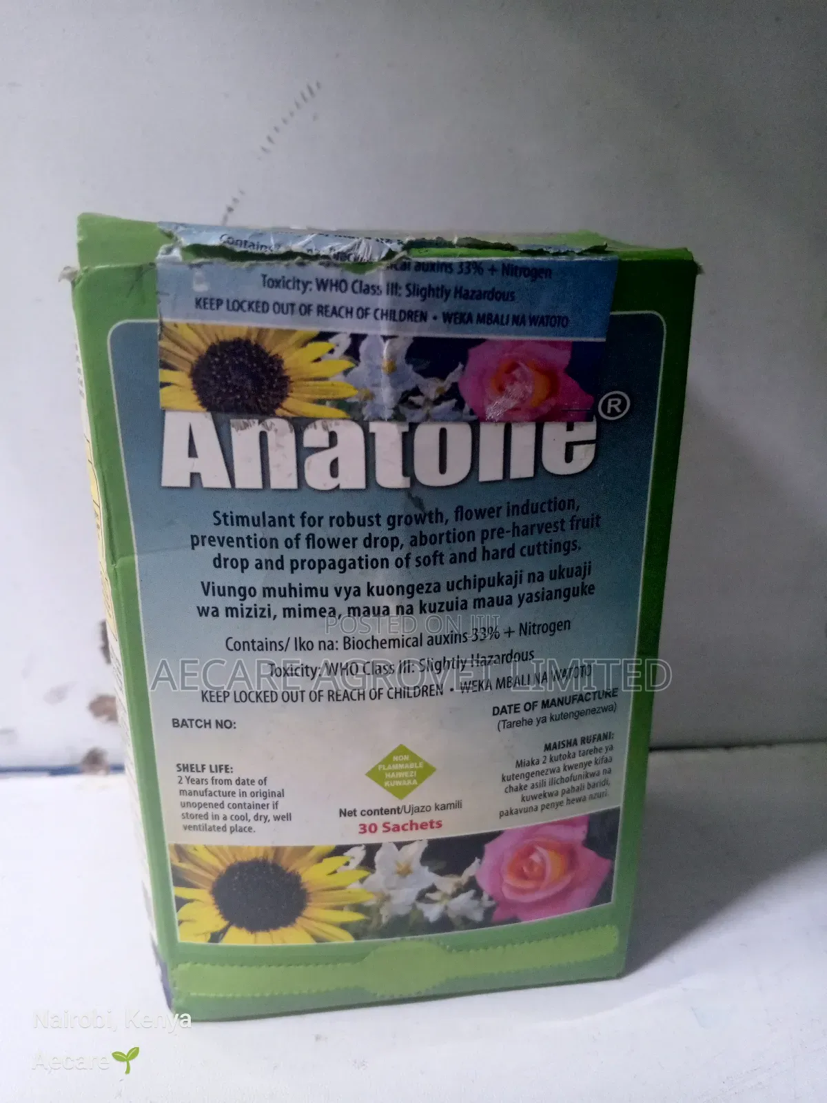 Anatone 3 Fertilizer Stimulant 3 Grams