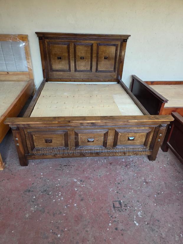 *Strong Hardwood 5*6 Bed - thumbnail 2