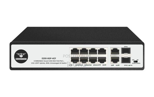 E200-24p-2sfpcommando Scout E200 24fe Poe/Poe+, 2sfp Uplinks, 300w