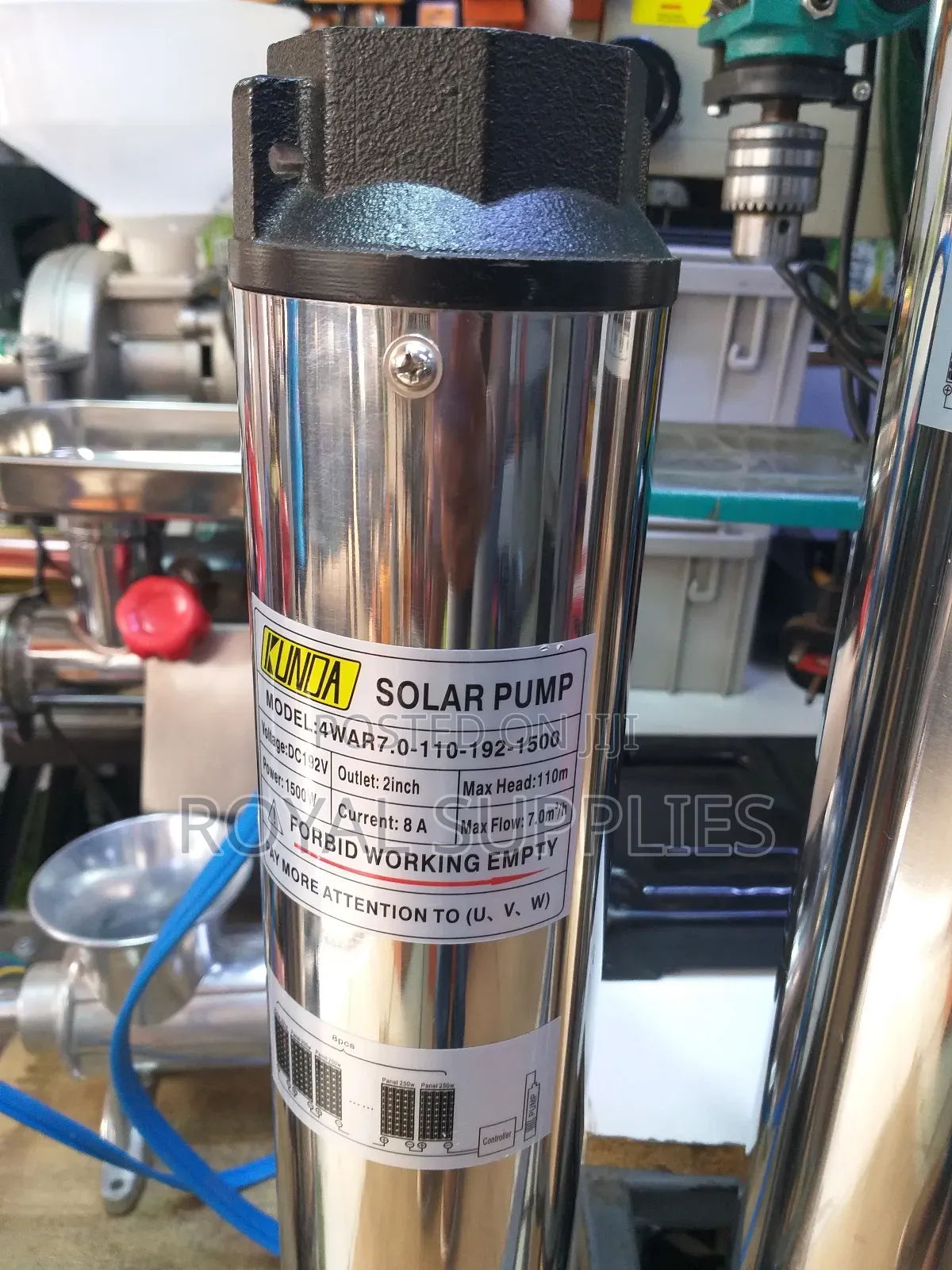 110m Solar Water Pump 1500w 7,000l/Hr