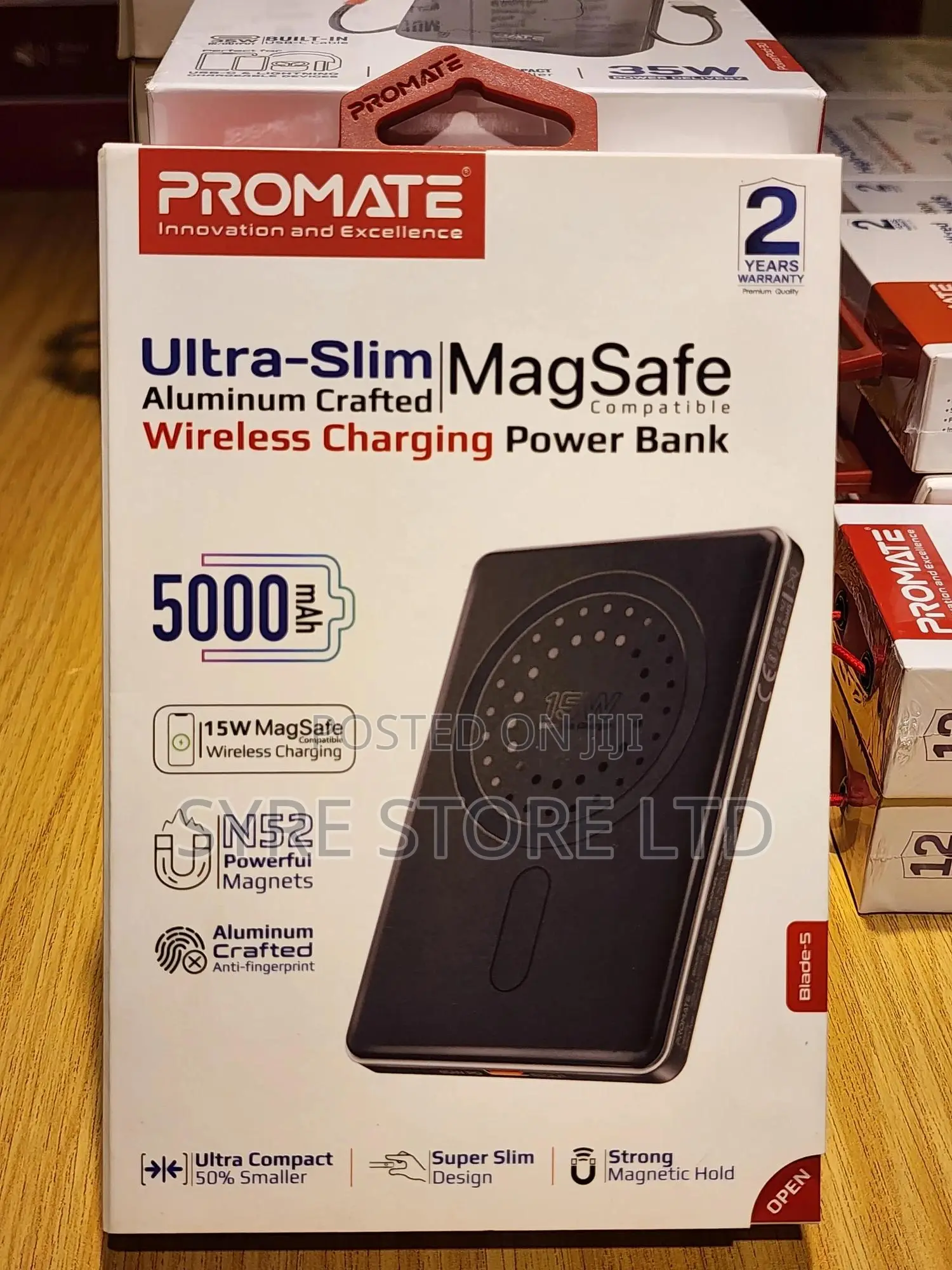 5000mah Ultra Slim Magsafe Power Bank – Promate Blade-5