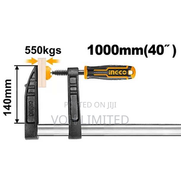 Ingco Hfc021404 F Clamp With Plastic Handle 40"