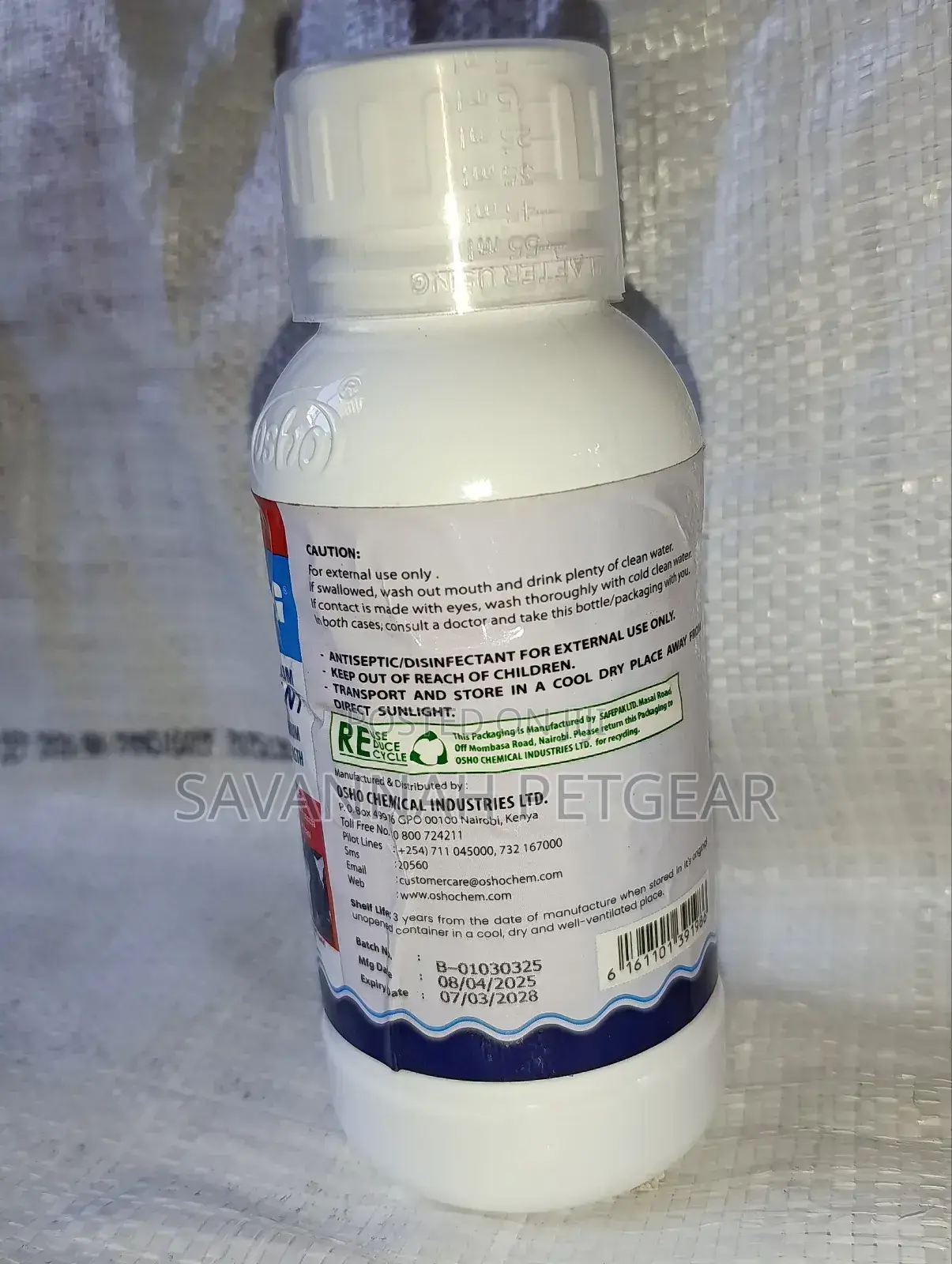Osho Benzal-G Broad Spectrum Disinfectant 500ml