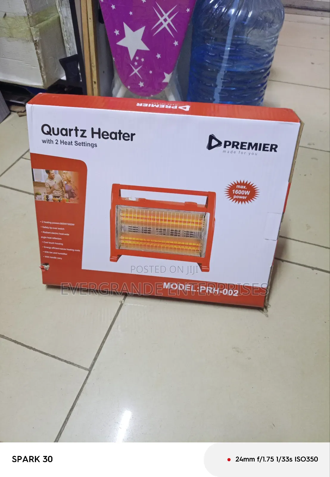 Premier Room Heater With Humidifier and Fan 1600w