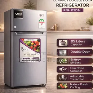 90 Litres Roch Double Door RFR-115 Dt-1 Refrigerator