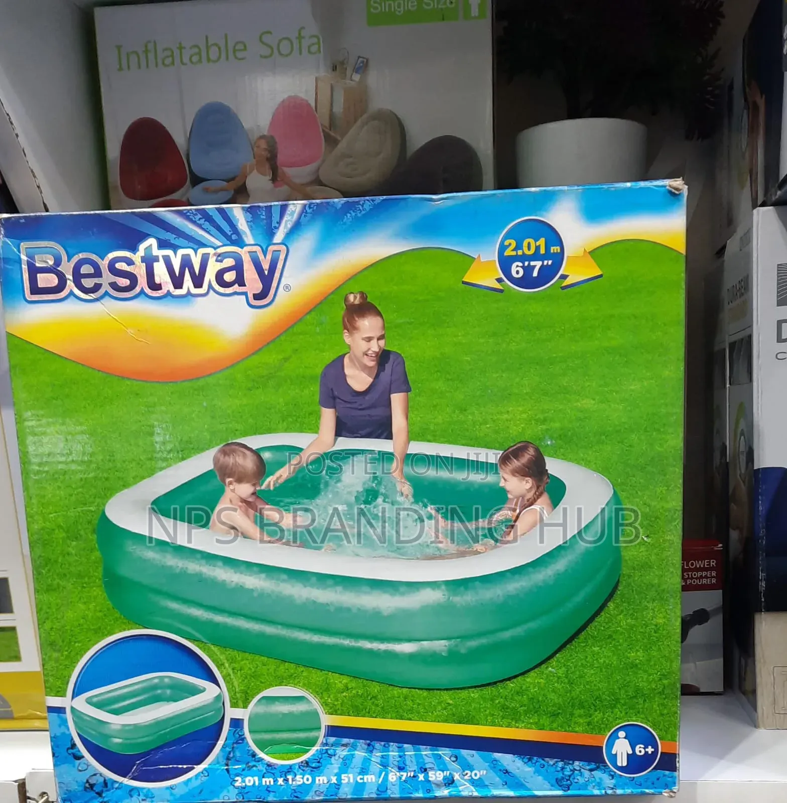 Inflatable Bestway Swimming Pool. 2.01x1.50mx51cm Cs