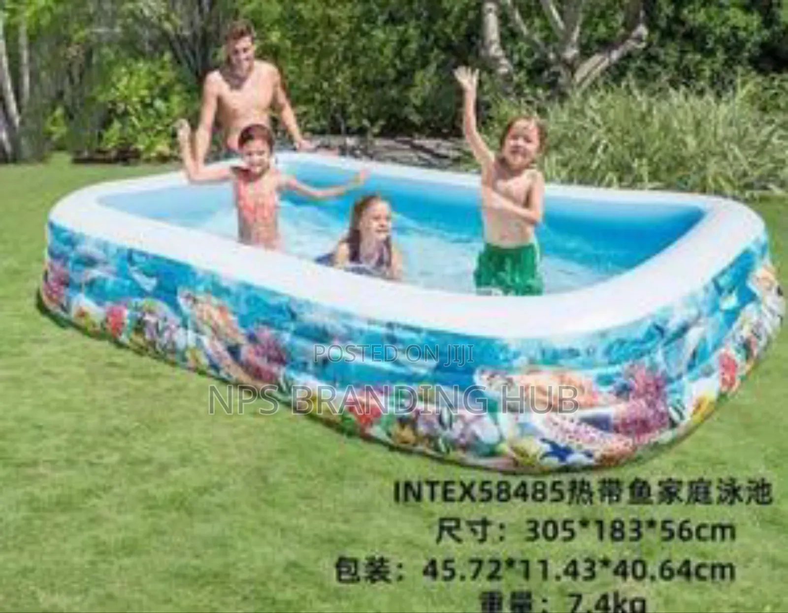 Intex Inflatable Swimming Pool With Electric Pump 305*183*56cm Cs