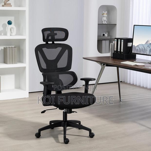 Office Chair : Vinsetto High‐Back Ergonomic Mesh Office Chair, - thumbnail 8