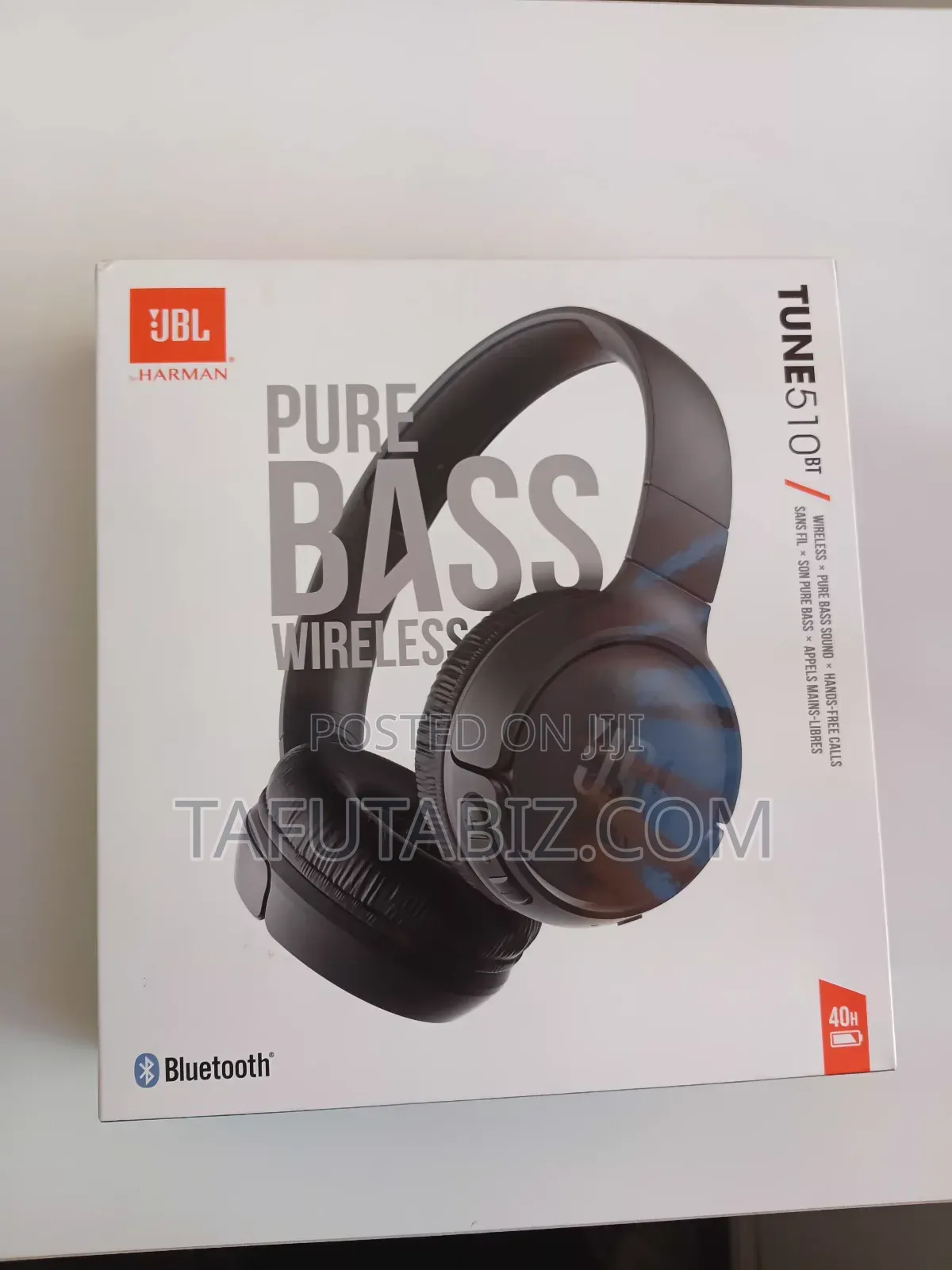 JBL Wireless Puare Bass Sound Headphones Tune 510 Bt