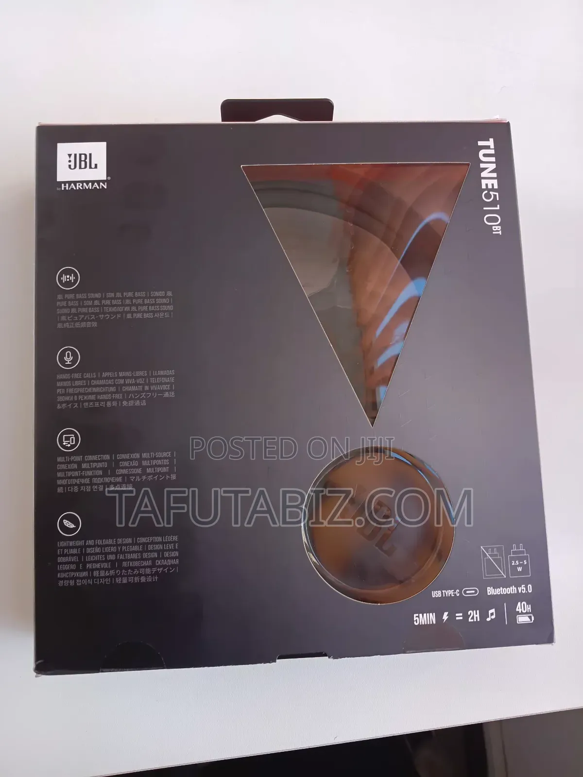 JBL Wireless Puare Bass Sound Headphones Tune 510 Bt