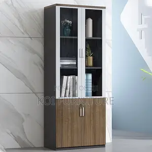 Office Cabinet : 3-Door Advanced Wooden Filing Cabinet