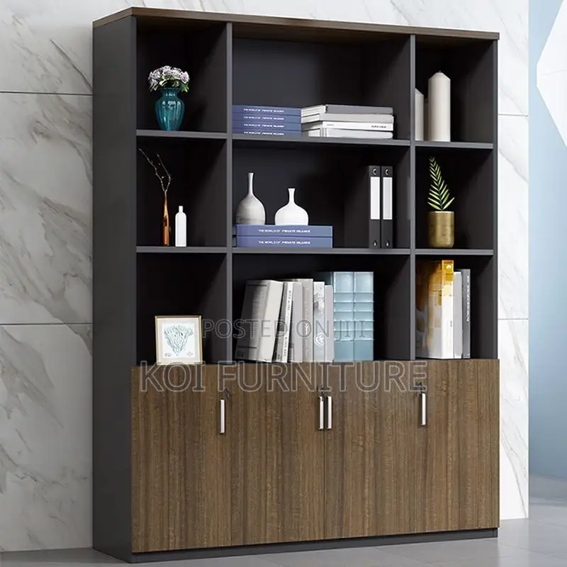 Office Cabinet : 3-Door Advanced Wooden Filing Cabinet