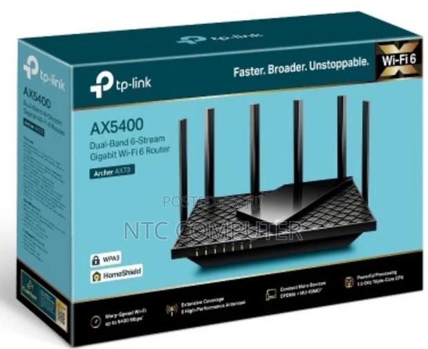 Tp-Link Ax5400 Dual-Band Gigabit Wi-Fi 6 Router - Tl-Archer Ax72