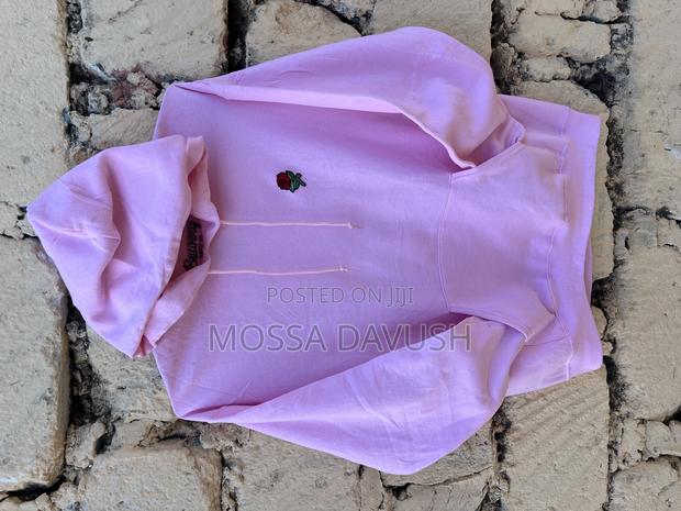 Unisex Light Pink Hoodie – Premium Comfort With Rose Embroidery”