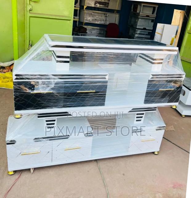 Executive Marble Tv Stand With Marble Coating