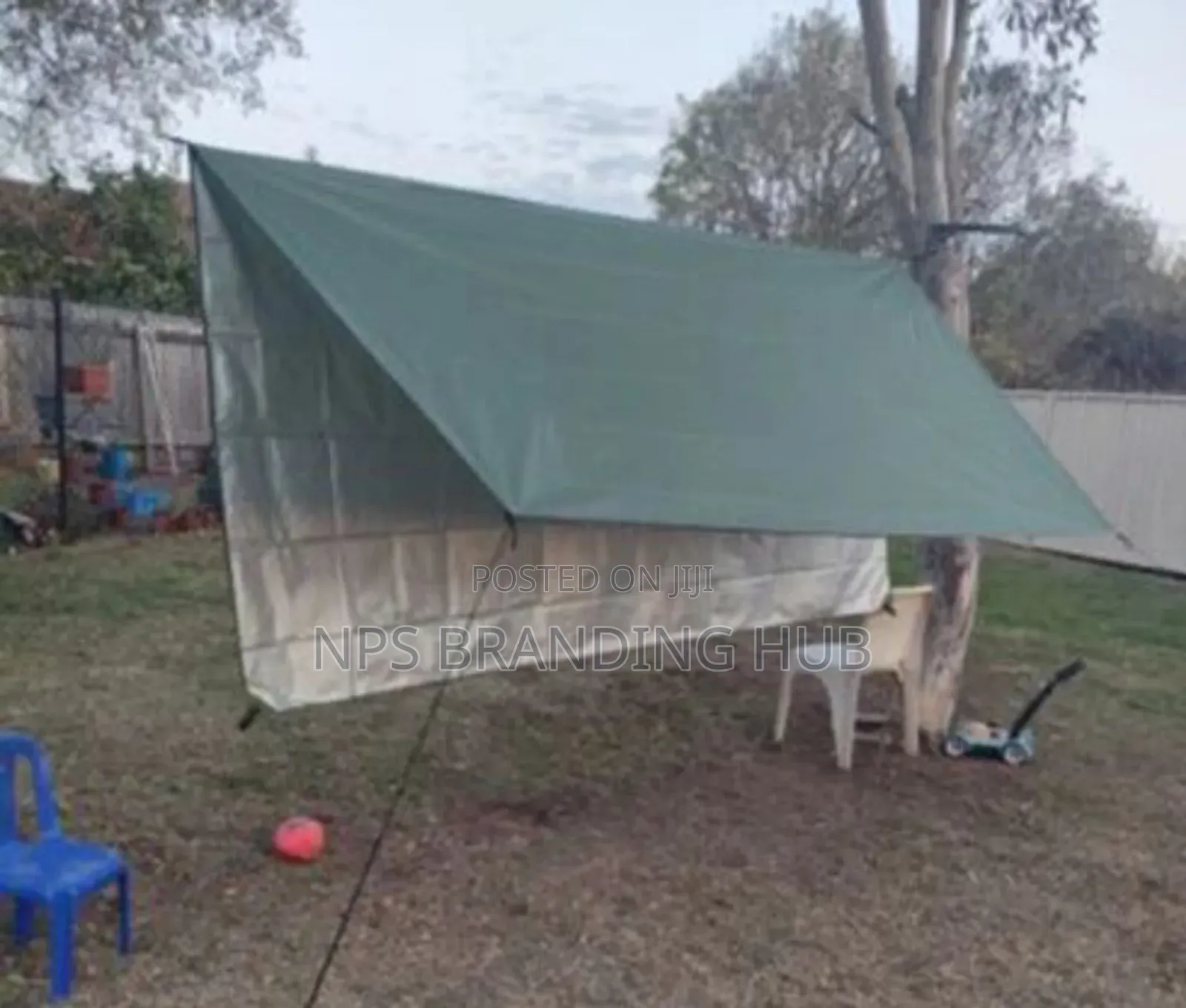 3mx3m Outdoor Tarp With Poles Cs