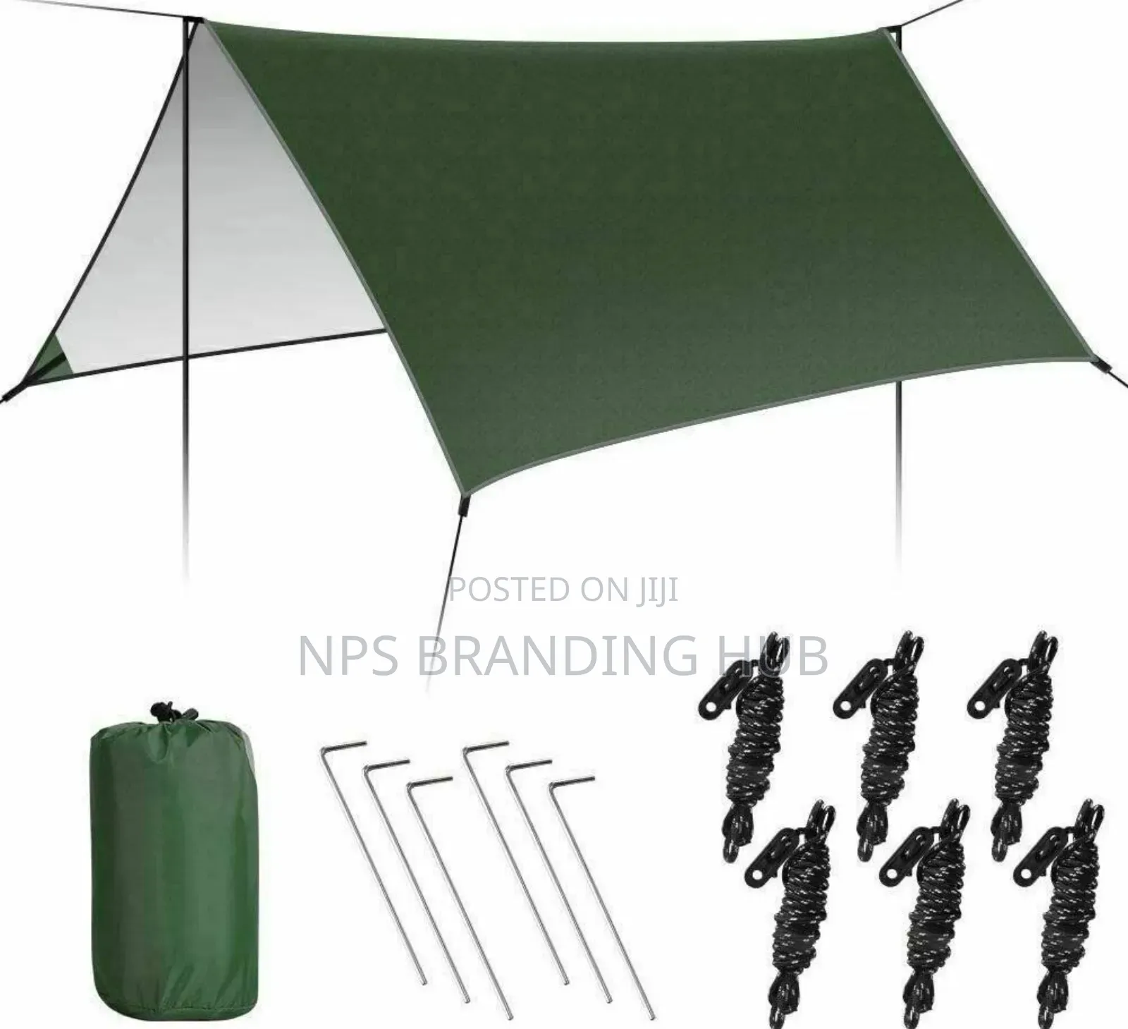 3mx3m Outdoor Tarp With Poles Cs