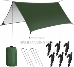 3mx3m Outdoor Tarp With Poles Cs