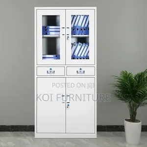 Office Cabinet : 2-Door Metallic Office Filing Cabinet