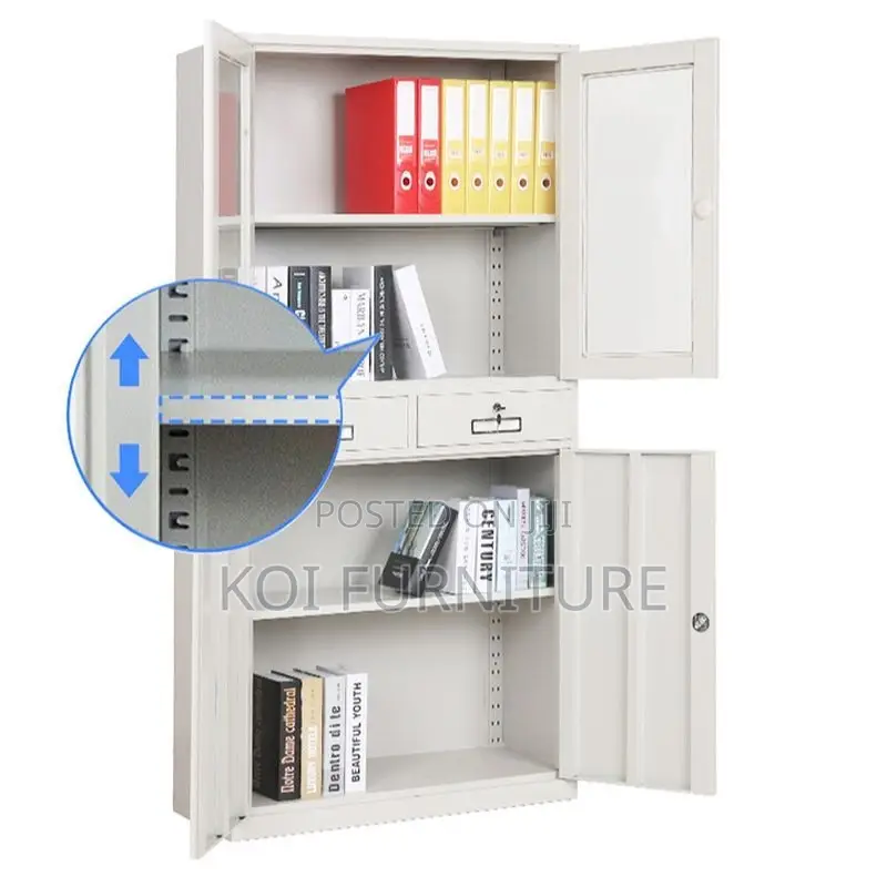 Office Cabinet : 2-Door Metallic Office Filing Cabinet