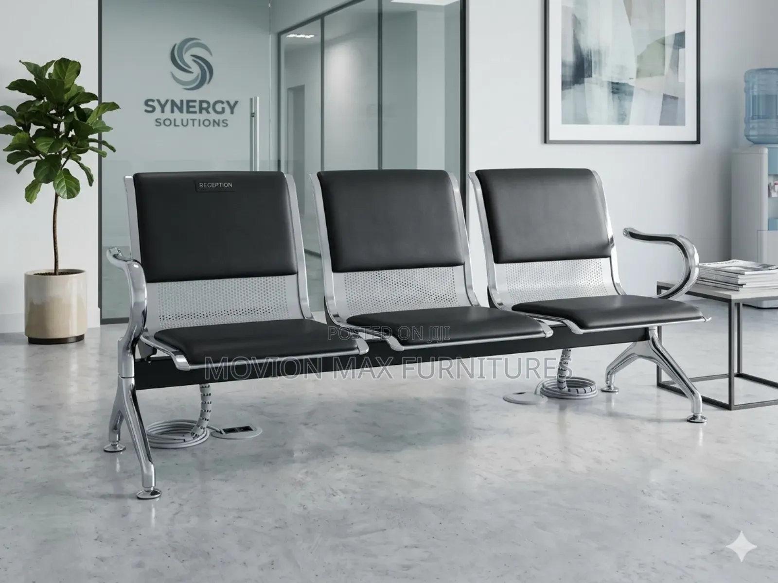 Black Office Chair Waiting Chair