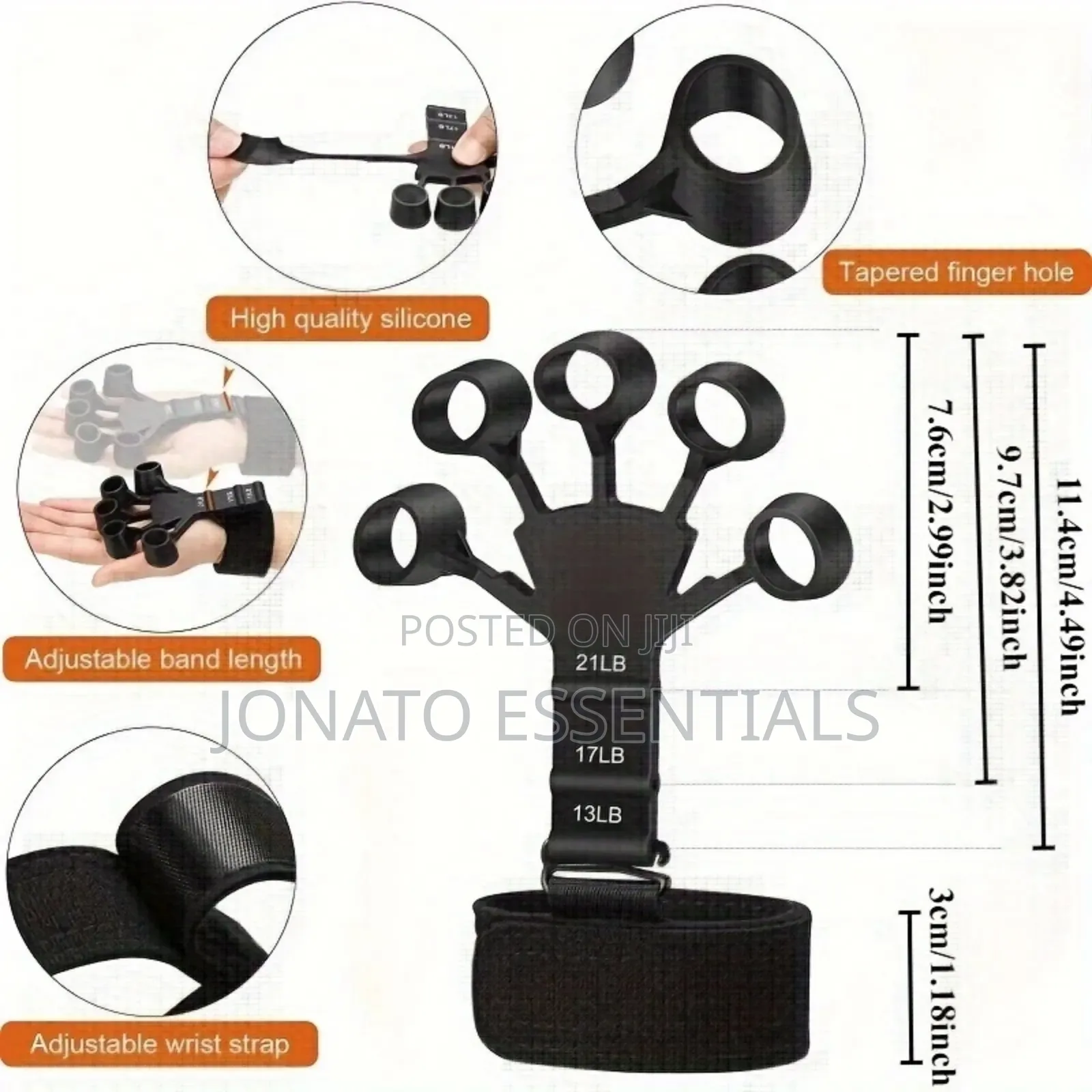 Adjustable Finger Gripper Forearm Exerciser Strength Trainer