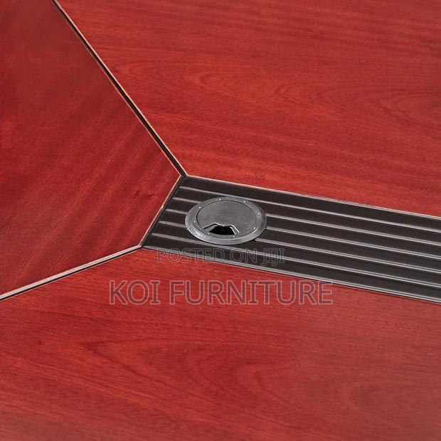 Office Table : 2.4m Mahogany Top Boardroom Table - thumbnail 6