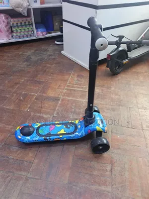 Rubber Led Lights Wheel Kids Scooter