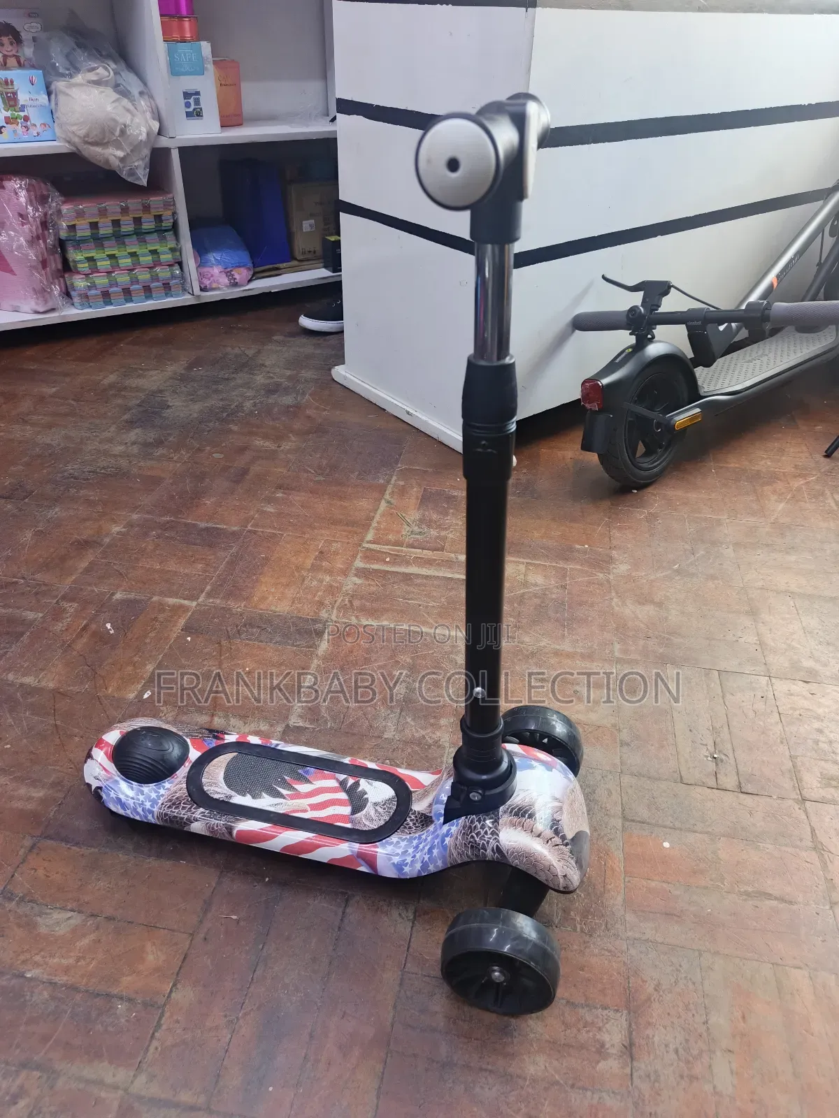 Rubber Led Lights Wheel Kids Scooter