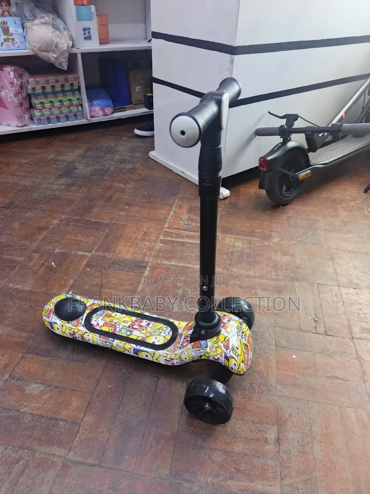 Rubber Led Lights Wheel Kids Scooter
