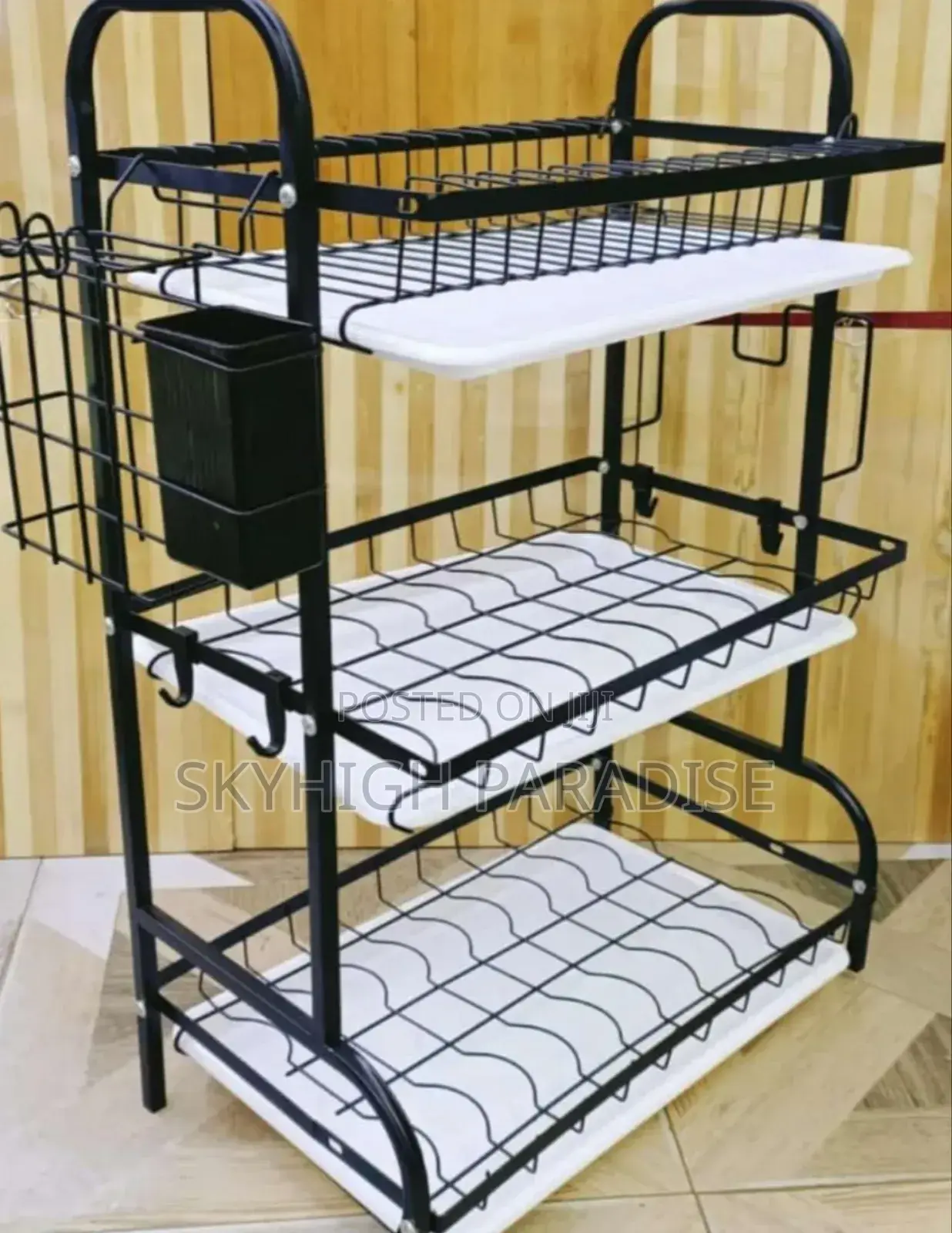 *2 Tier Dish Rack* Easy to Assemble. Stainless Steel. .