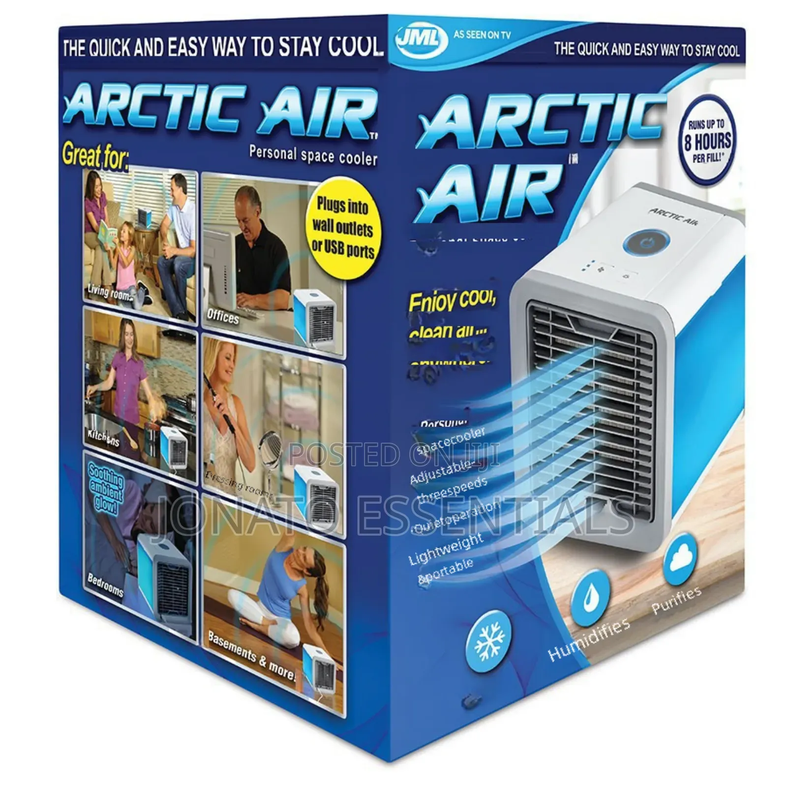 3-in-1 Portable Arctic Air Cooler Fan Humidifier - Personal Ac