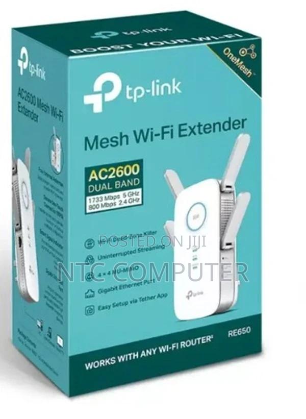 Tp-Link Ac2600 Mesh Wireless N Wall Plugged Range Extender - Tl-Re650