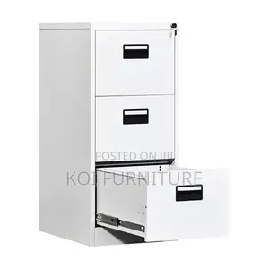 Office Cabinet; Three Lockers Steel Cabinet With Spacious Space