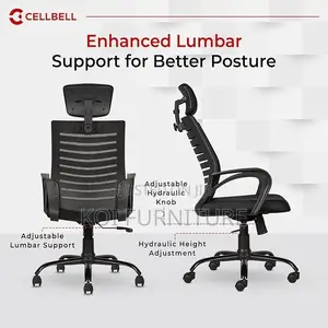 Office Chairs; Fabric Black Home Office Clerical Headrest Chairs