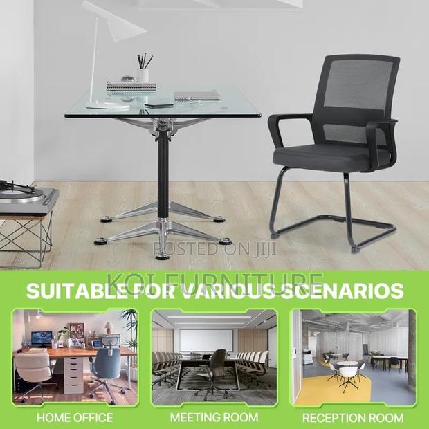Office Chairs; Cantilever Mesh Backrest Office Chair With Sled Base - thumbnail 3