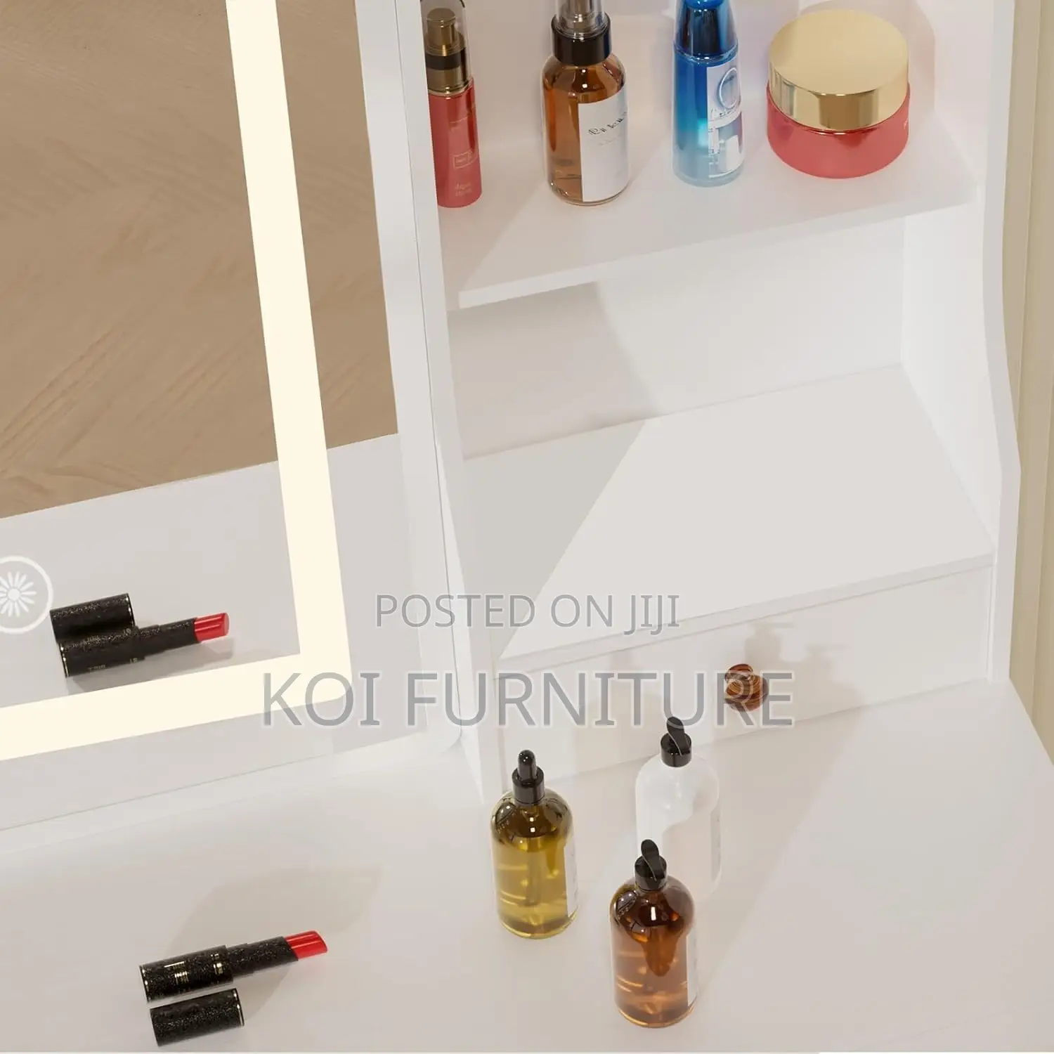 Dressers; Top Stylish White Modern Classic Vanity Set