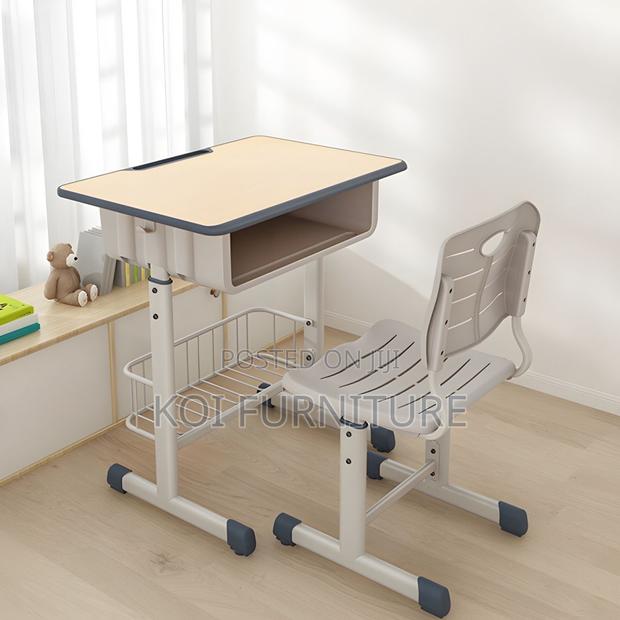 Home Desk; Home Schooling Adjustable Desk Chair Set for Kids