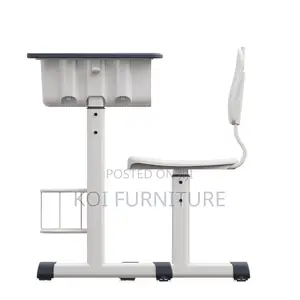 Home Desk; Home Schooling Adjustable Desk Chair Set for Kids