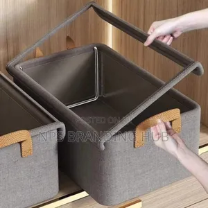 Collapsible Fabric Organizer With A Cover Size: 50cm X 35cm X 24cm. Cs