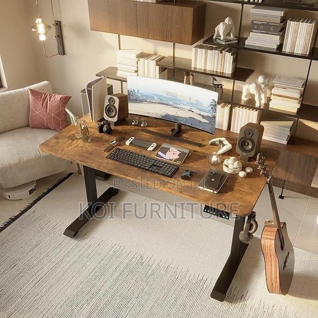 Office Tables; 1.4m Home Office Adjustable Desk With Ultimate Stable