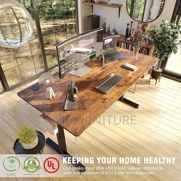 Office Tables; 1.4m Home Office Adjustable Desk With Ultimate Stable - thumbnail 2