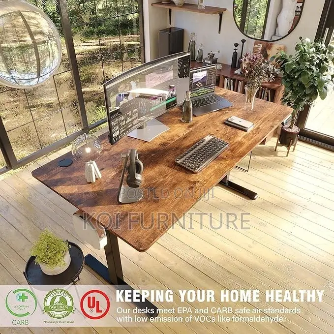 Office Tables; 1.4m Home Office Adjustable Desk With Ultimate Stable