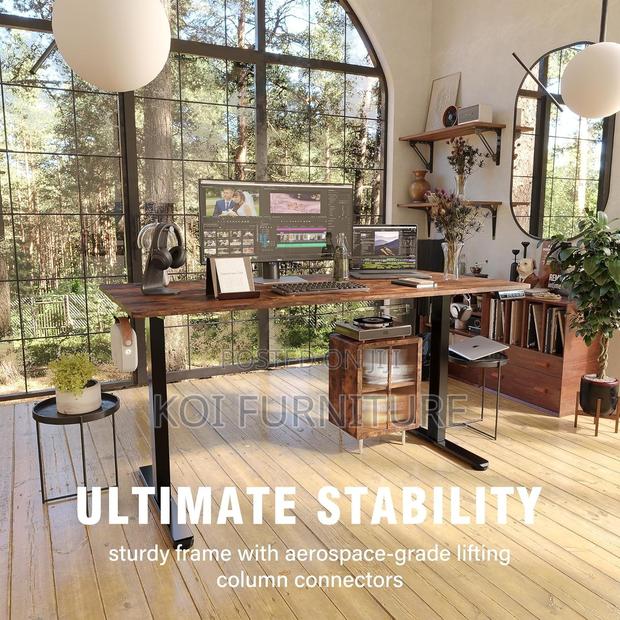 Office Tables; 1.4m Home Office Adjustable Desk With Ultimate Stable - thumbnail 10