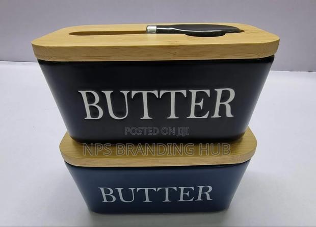 Butter Spread Kit Ceramic Container Spread Knife. Cs - thumbnail 7