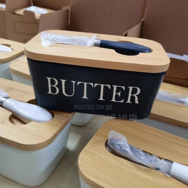 Butter Spread Kit Ceramic Container Spread Knife. Cs - thumbnail 8