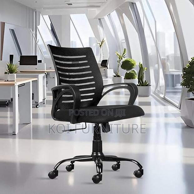 Office Chairs; Elite Black Strong Mesh Office Seat