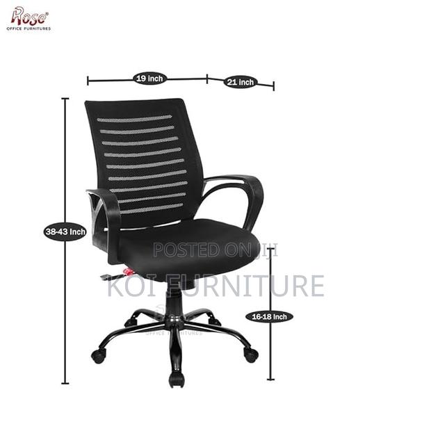 Office Chairs; Elite Black Strong Mesh Office Seat - thumbnail 3