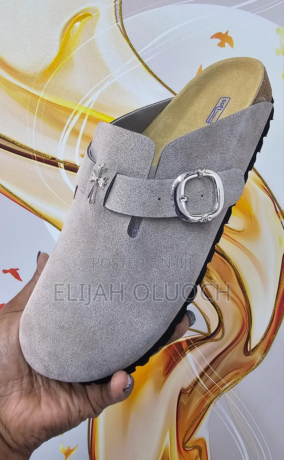 Birkenstock Chrome Hearts Slides
Light/Ash Grey
Original Qualit