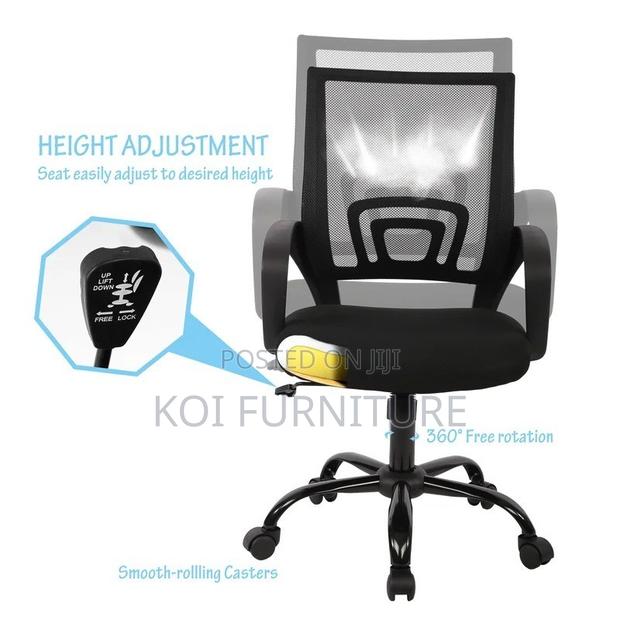 Office Chairs; Strong Top Mesh Koi Fabric Chairs - thumbnail 3